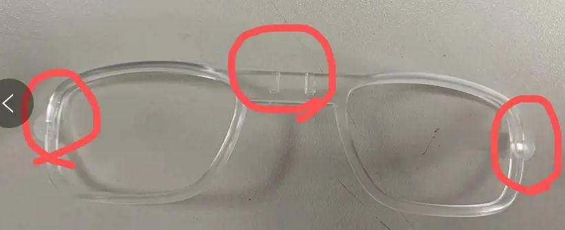 Juego de Accesorios para Gafas Deportivas Set de 5 Piezas PC Lentes Intercambiables para Ciclismo