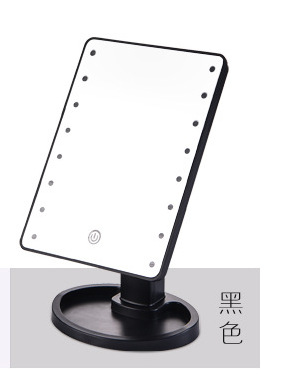 22 luces 16 luces LED espejo de maquillaje sensor táctil con luz espejo de tocador giratorio USB recargable espejo de maquillaje enchufable