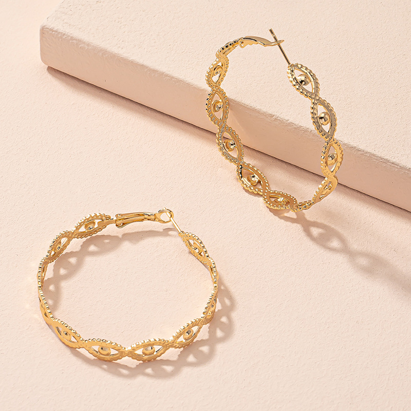 1 Pair Fashion Round Alloy Plating Womenu0027S Earrings