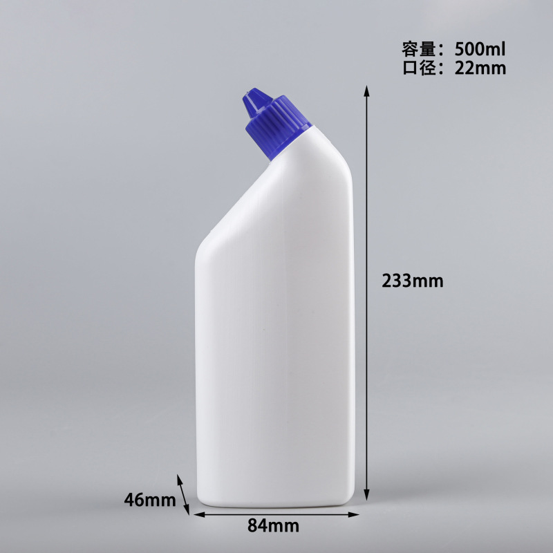 500ml洁厕灵瓶洁厕宝瓶马桶清洁剂瓶歪嘴瓶洁厕液瓶子500ml弯嘴瓶|undefined