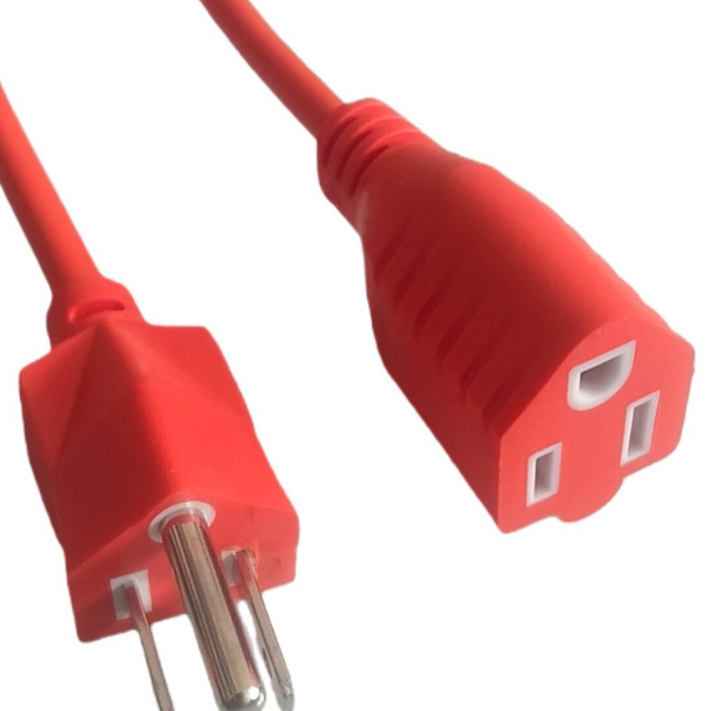Cable de alimentación de enchufe masculino y femenino estándar americano Cable de extensión americano de tres enchufes para el hogar América del Sur Cable eléctrico image 2