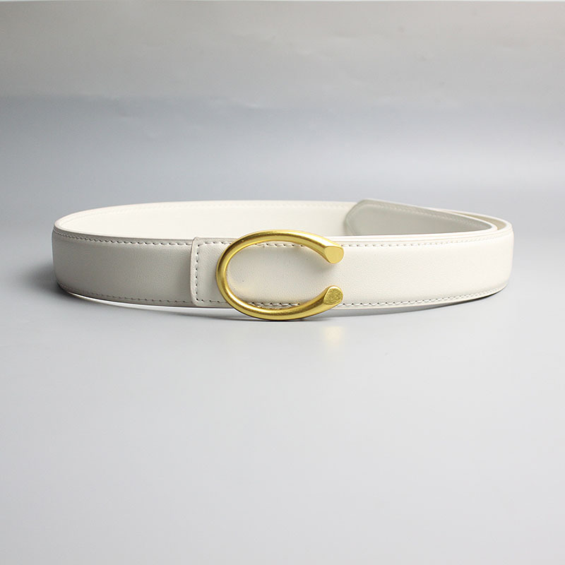 C buckle decorative belt European and Am...