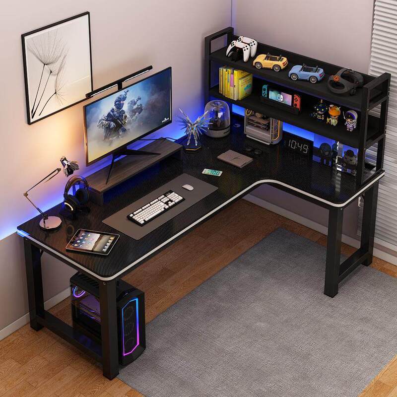 Corner Computer Desk Desktop E-sports Table and Chair suit Corner Desk Bedroom Home L-shaped Study Desk Office Table
