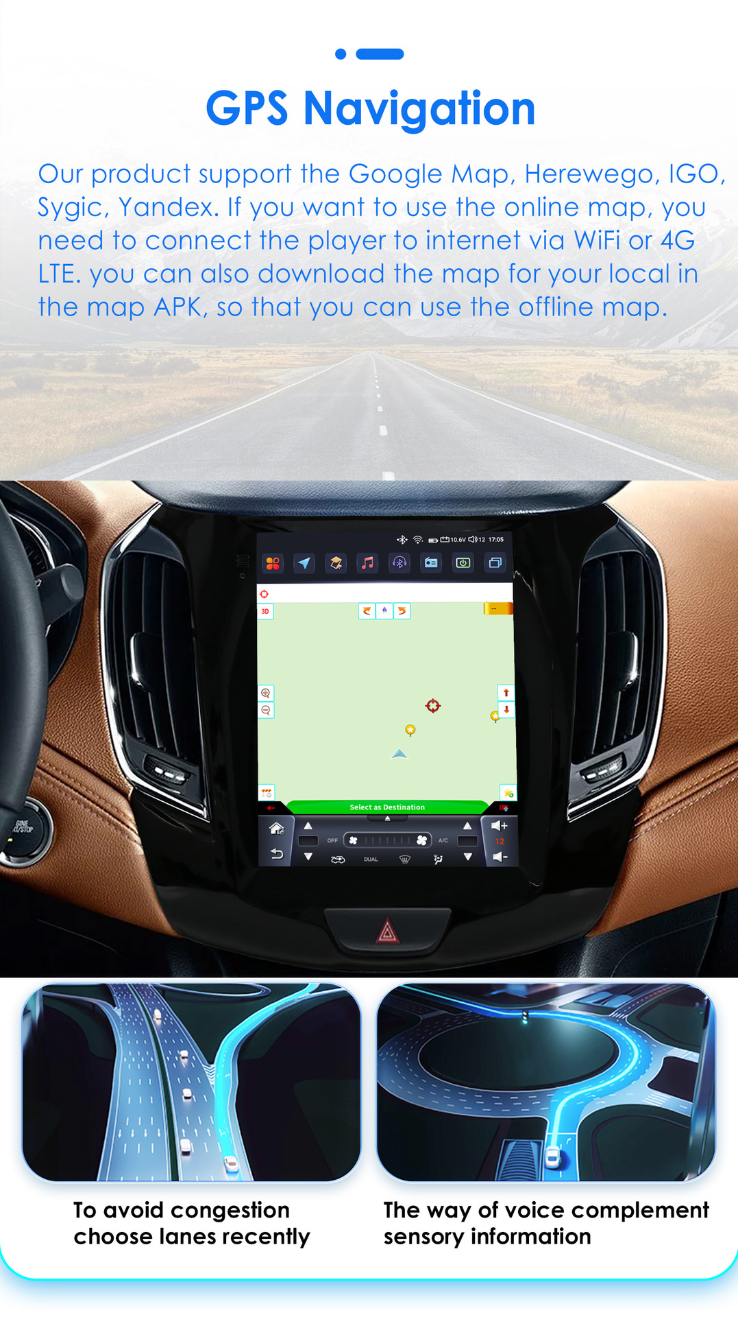 Suitable for Chevrolet Cruze Car Navigator 15-18 Models Cruze Android Smart Large Screen All-In-One Gps