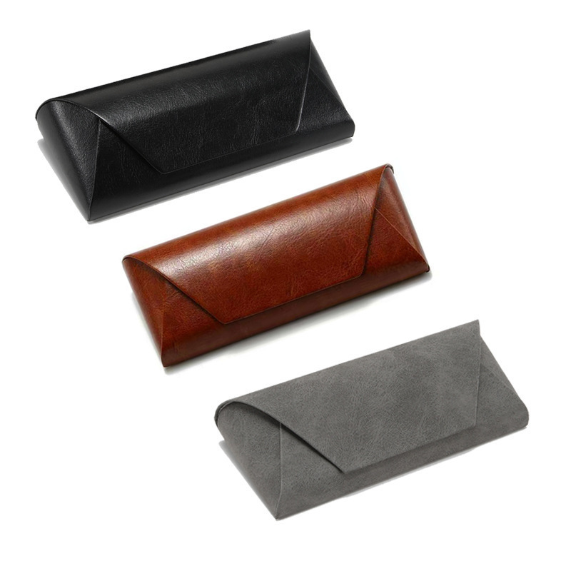 Caja de gafas de absorción magnética de alta calidad portátil para gafas de sol resistente a la compresión y anti-caída corteza miopía bolsa de colocación