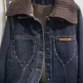 冬季新款休闲时尚加绒女外套显瘦加厚百搭宽松保暖复古牛仔短外套