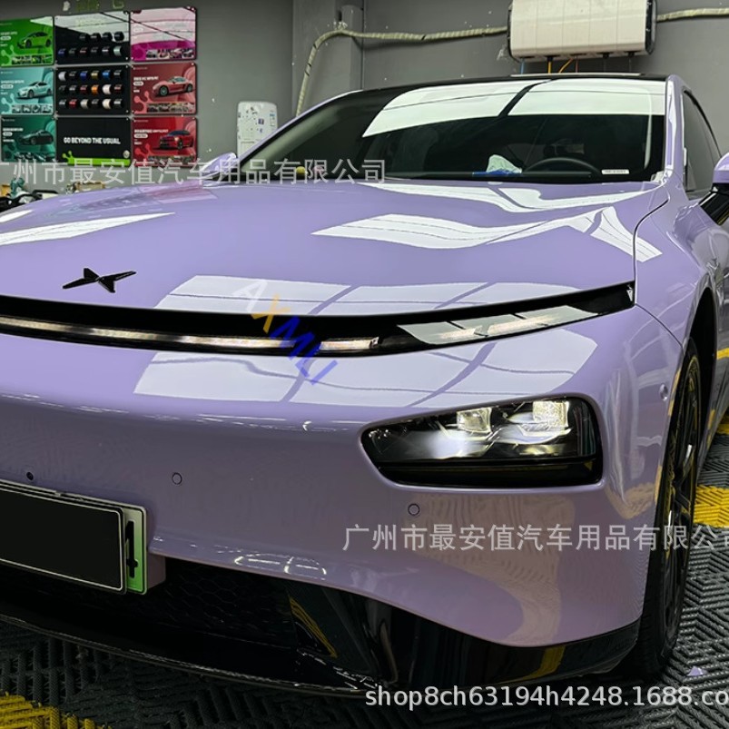 Car Film Pet Crystal Star Purple Full Car Film Motorcycle Film Car Clothing Film Purple Car Color Changing Film