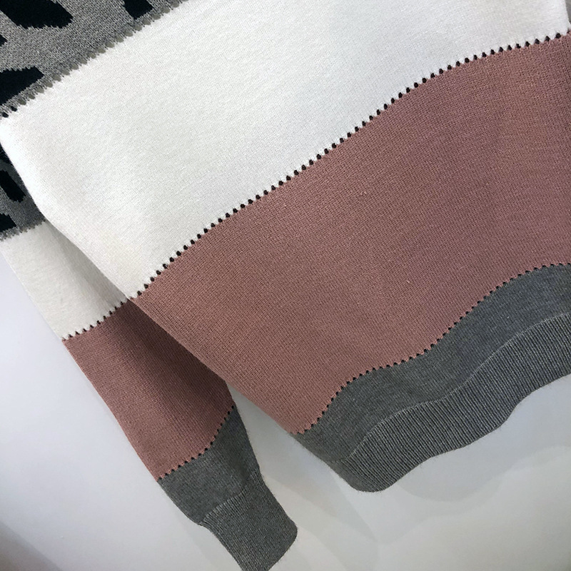 Afslappet sweater med rund hals til kvinder efterår og vinter, ny dame pullover langærmet skjorte med bund til kvinder_voghion.com