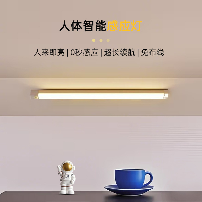 led橱柜灯充电款人体感应灯条衣柜灯卧室睡眠宿舍小夜灯磁吸长条|undefined
