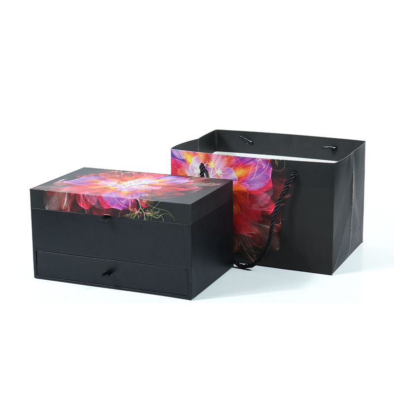 Caja de aceite esencial de doble capa de fábrica personalizada caja de regalo de Navidad caja de regalo de cosméticos lápiz labial image 3