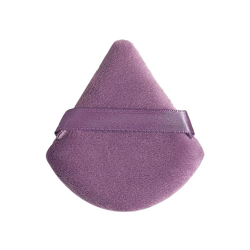 Soft makeup sponge set, square & triangular double-sided powder puffs, assorted colors