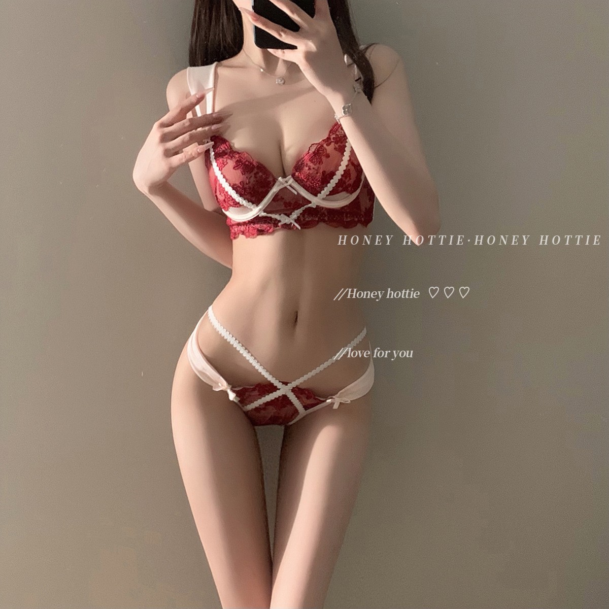 여성을 위한 섹시한 순수한 욕망 속옷, 여름 얇은 큰 가슴, 작은 처짐 방지 프렌치 레이스 브라 세트