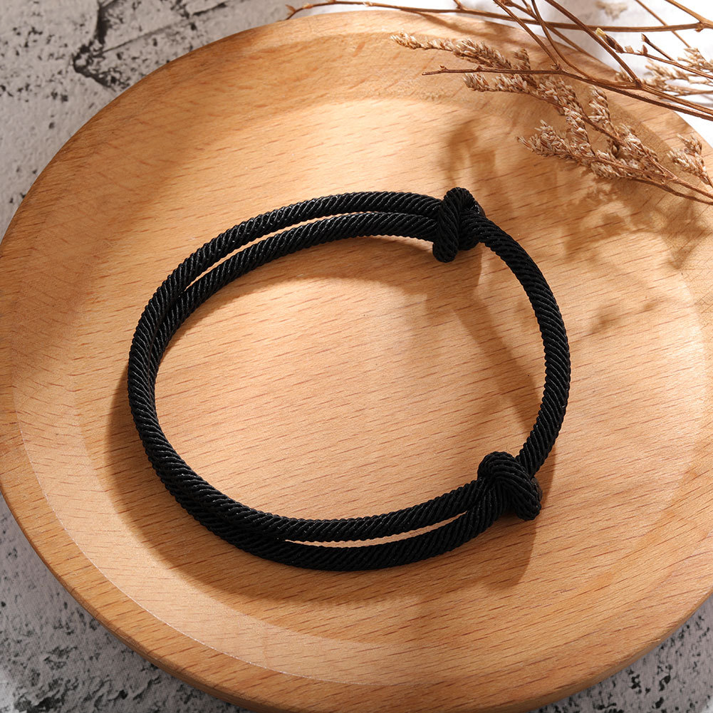 11g Weight Bracelets Classification Polyester Chain Material 1 Piece Quantity Holiday, Daily Occasion Dacron thread Material Round Pattern Couple Gender Simple Style, Classic Style Style Simple Style Classic Style Round Dacron Thread Wholesale Bracelets 9