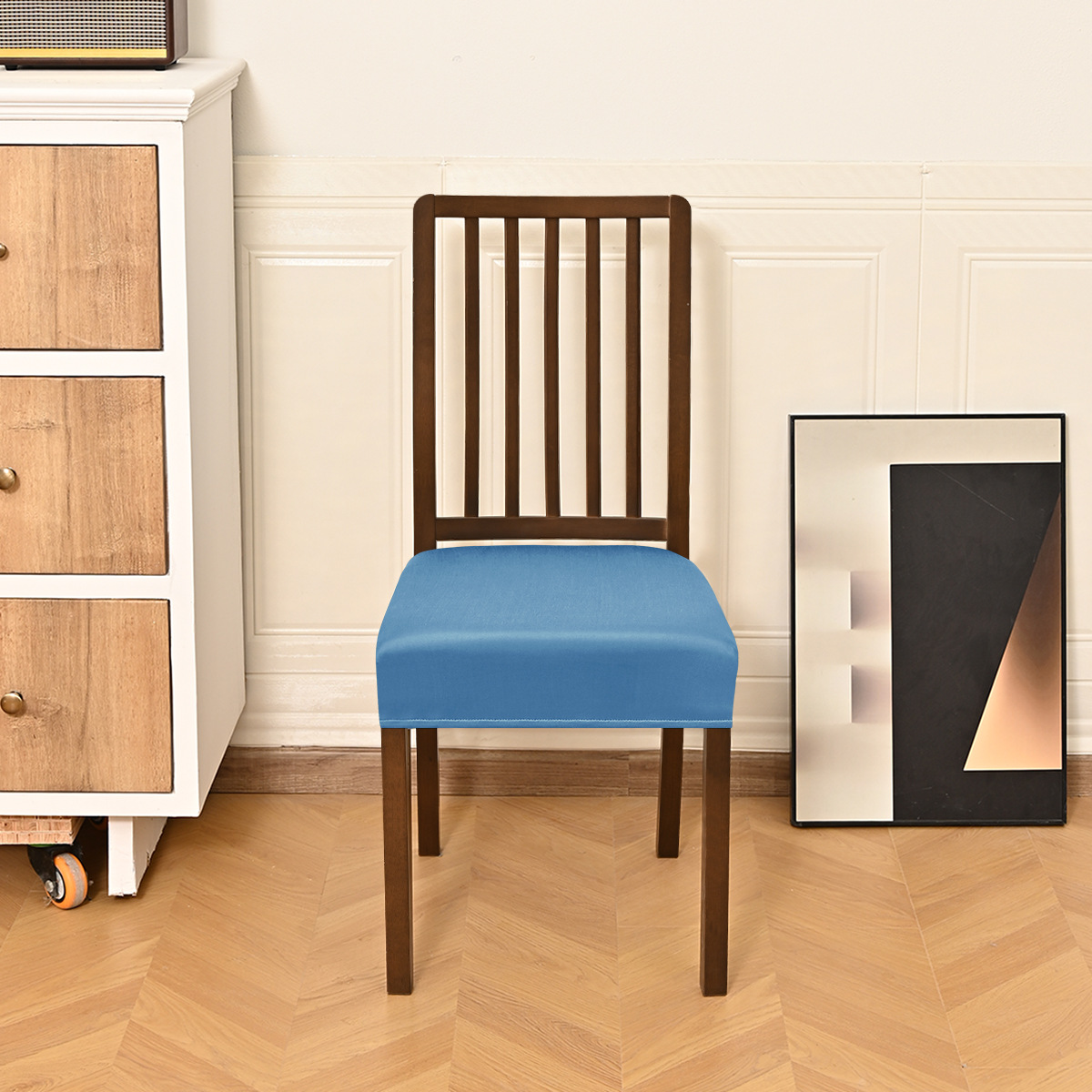 Elástico transfronterizo hilo de leche impermeable doble máscara elástica taburete con lengua de hebilla antideslizante asiento cojín cubierta taburete cubierta al por mayor