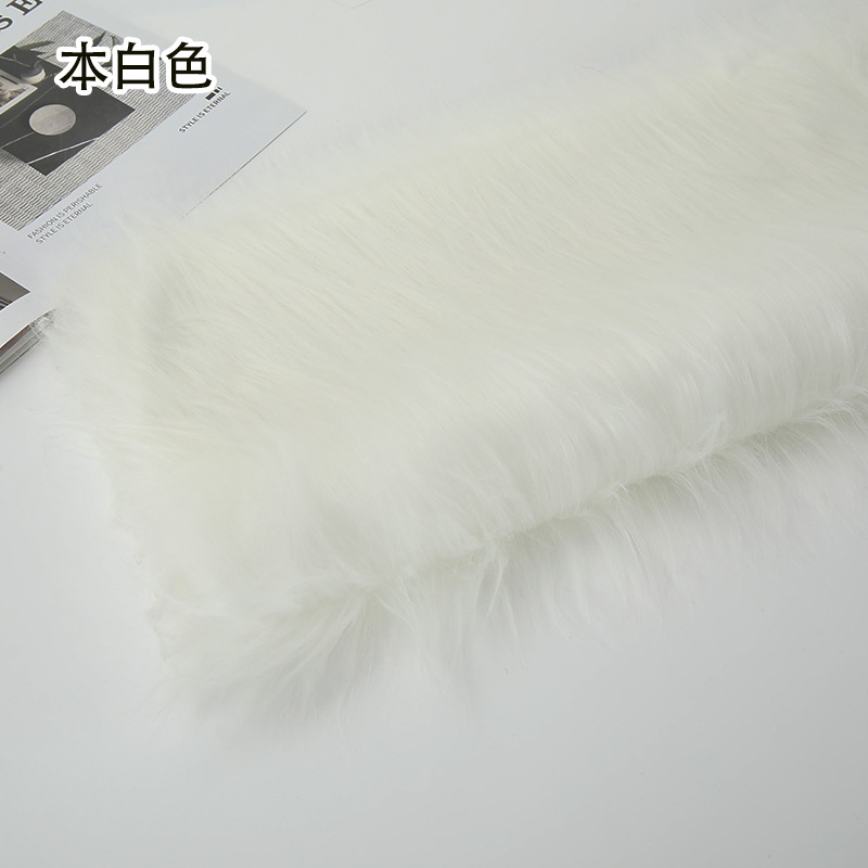 12 ''plush tela DIY caída de piel artificial de piel simulación de piel muñeca pelo bestia traje de piel larga tela de piel