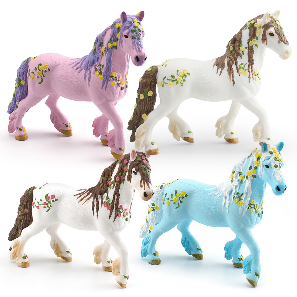 Amazon simulación occidental mito modelo animal cuento de hadas europeo elfo unicornio escritorio estática decoración juguete