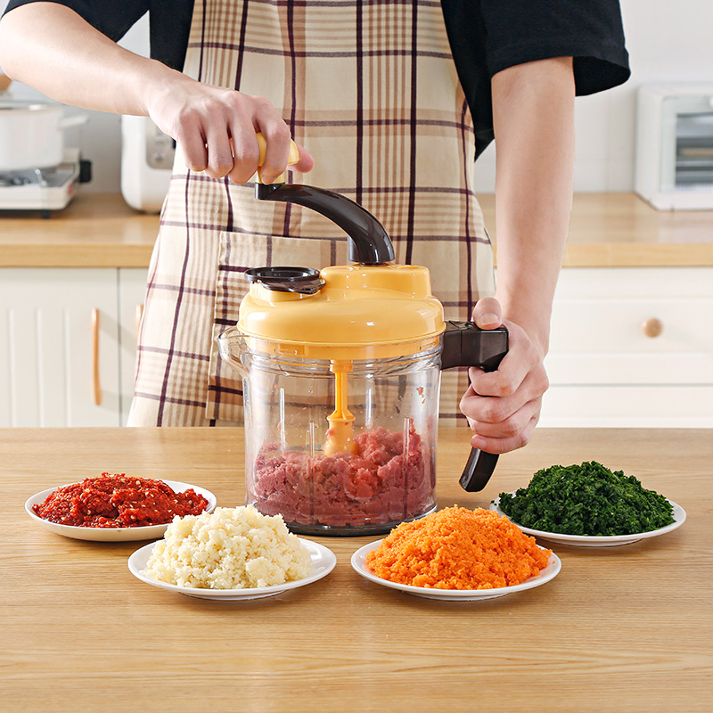 Manual stuffing mixer, kitchen meat grinder, vegetable grinder, shredded vegetable cutting artifact, household multi-functional garlic masher, garlic stirrer