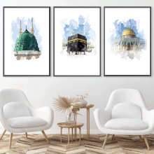 简约建筑装饰画客厅海报壁画酒店墙面挂画画芯喷绘高清打印晶瓷画