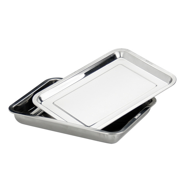 304 stainless steel square plate grilled fish plate household tray…