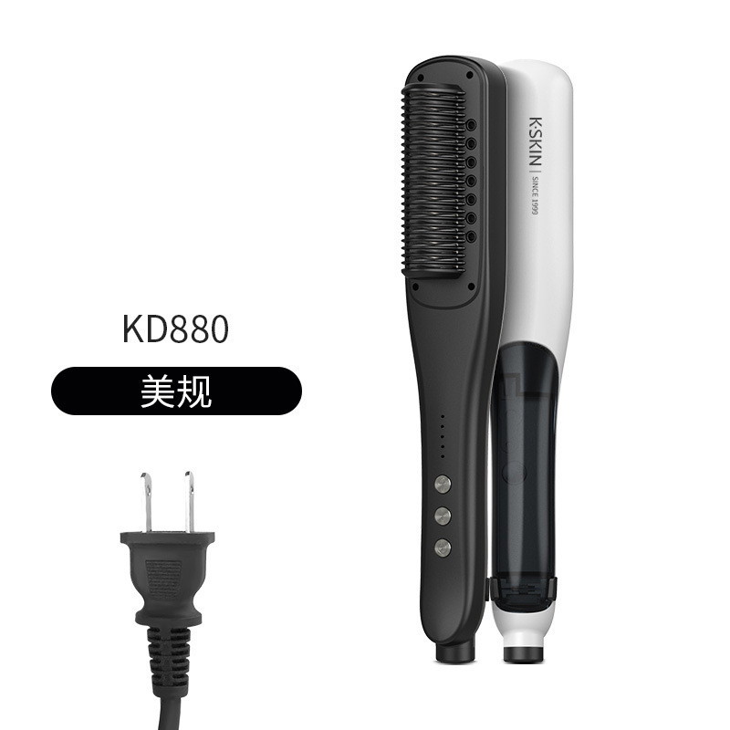金稲蒸気櫛水光蒸発直髪カール補水ヘアケア器熱風三合一kd 880|undefined