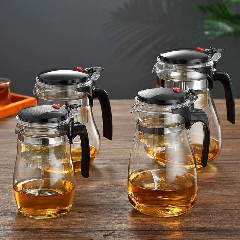 Teapot, detachable glass flavored tea for traveling