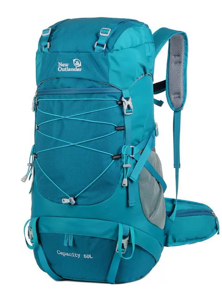Outdoor Mountaineering Backpack 50L Large Capacity Nylon Travel Camping Hiking Backpack Outdoor Leisure