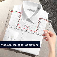 国境を越えた新製品Neckline measuring rオイラー襟元測定尺ガイド丸襟校正ツール