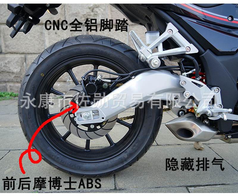 DaoLang dual-cylinder water-cooled heavy-duty street bike, high-displacement road racing motorcycle, can be registered, with Euro 4 standard and electronic fuel injection