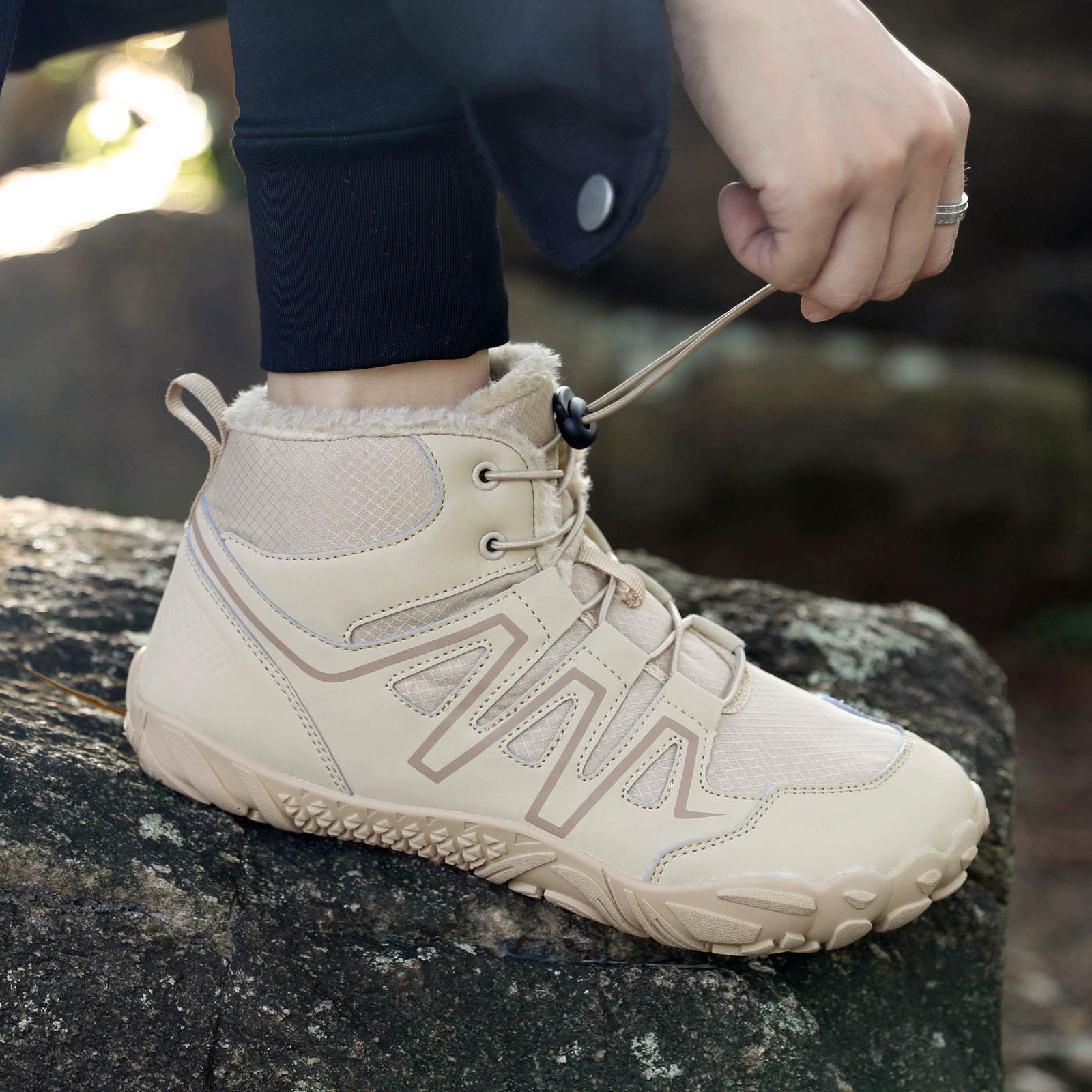 Тепловые спортивные ботинки, утеплённыеankle кроссовки, лёгкая прочная подошва, размеры 37–47