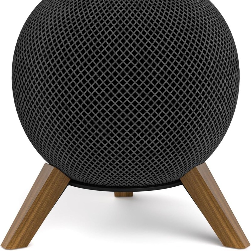 Homepod miniスタンドアップルオーディオスタンドappleスピーカー木ベースのデスクトップ滑り止めスタンドを適用します|undefined