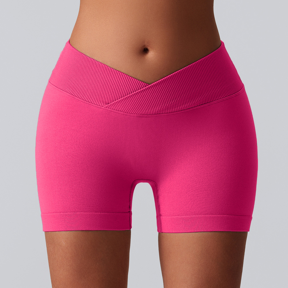 Europa y América sin costuras pantalones cortos de correr transpirables deportivos, pantalones cortos, pantalones cortos de cintura alta, pantalones cortos, pantalones cortos, pantalones cortos