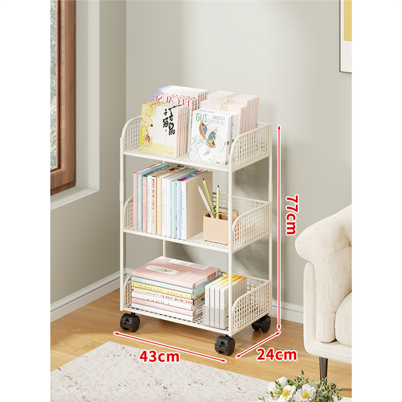 本棚家庭用子供読書区絵本棚多層玩具収納棚物棚床置き赤ちゃん簡易本棚|undefined