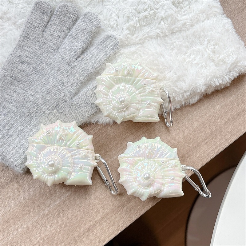 Suitable for Huawei Freeclip Color-Plated Conch Pearl Shell Freebudspro3 Personalized Earphone Case