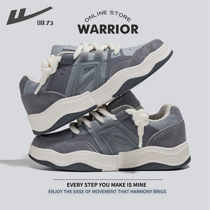 Warrior, мужские кроссовки, износостойкие высокие спортивные туфли на платформе, осень, тренд сезона