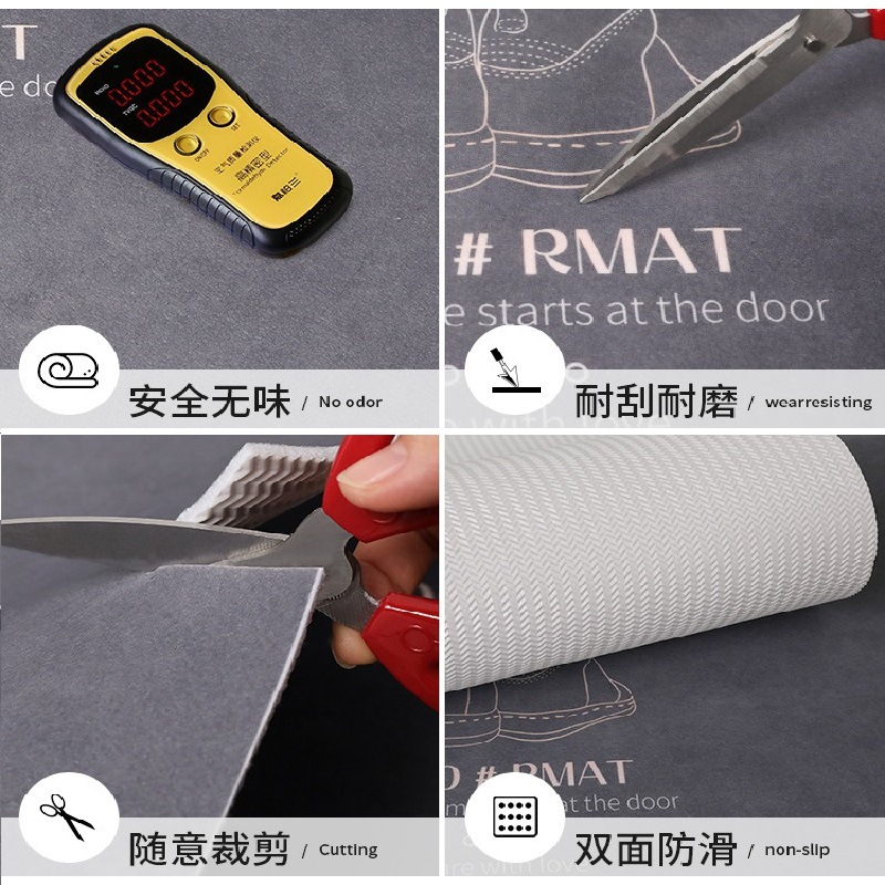 Alfombra de puerta PVC alfombra de la puerta estera de la puerta del hogar antideslizante alfombra de corte