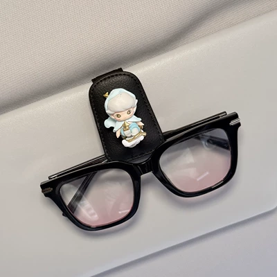 Sun Visor Magnetic Clip, Cute – Car Glasses Clip/Bill Clip - unlock-time-black-glasses-clip
