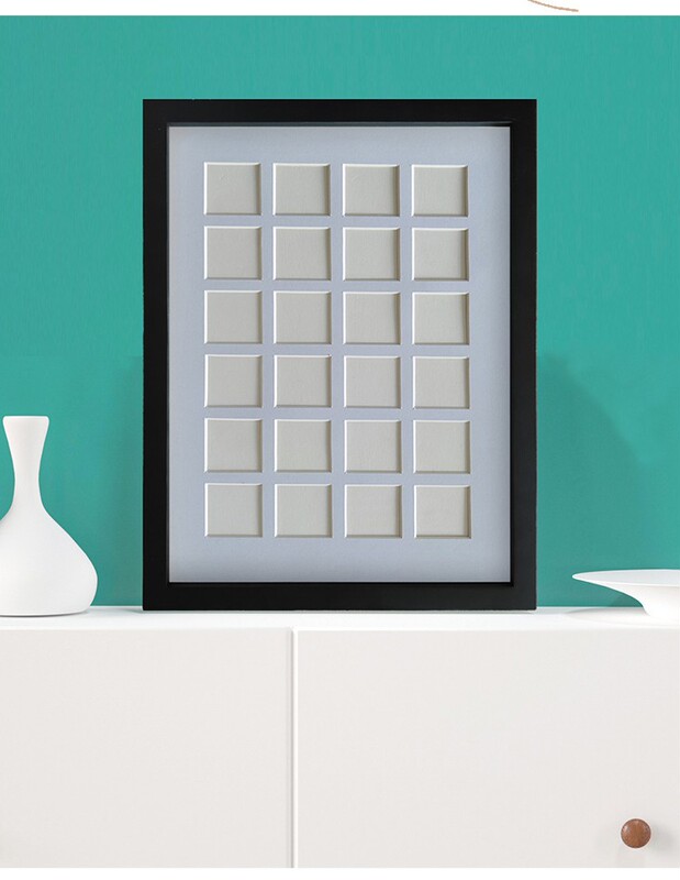 Little Baixitu Red Book 48-Square Grids 100 Cardboard Photo Frame Oil Pastel Hand-Painted Works Framed Painting Frame