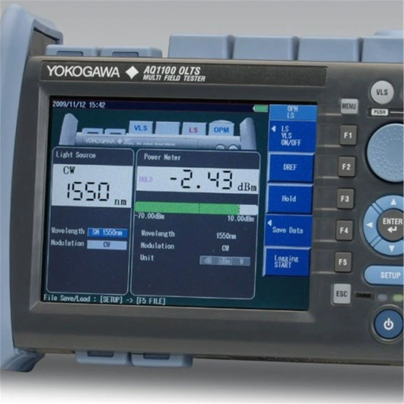AQ1100 MFT-OLTS Комплект оптических потерь AQ1100 объединяет источник света и измеритель оптической мощности в одном устройстве.