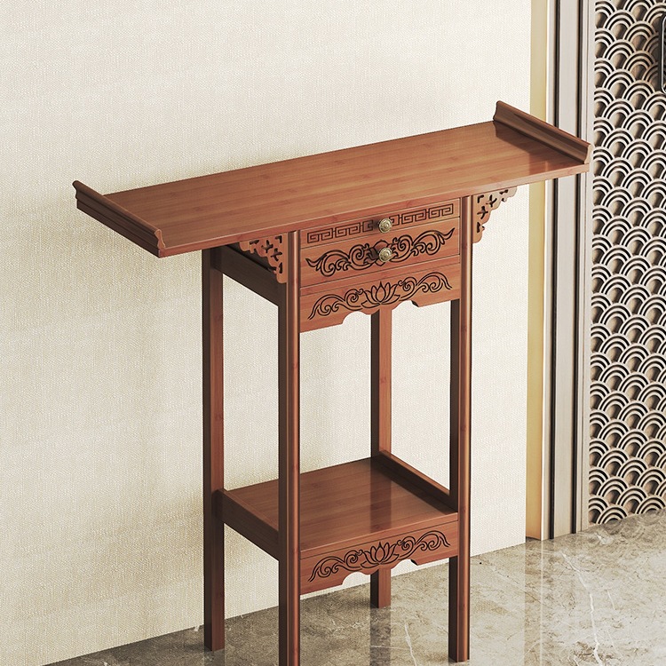 New Chinese-Style Standing Cabinet Altar for Home Use, Offering Table for Buddha Statues, Guanyin, and Other Deities