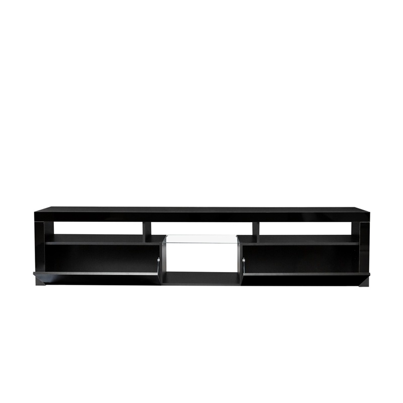 Suspensión blanca colgando gabinete de TV moderno minimalista sala de estar pequeño apartamento montado en la pared gabinete de TV
