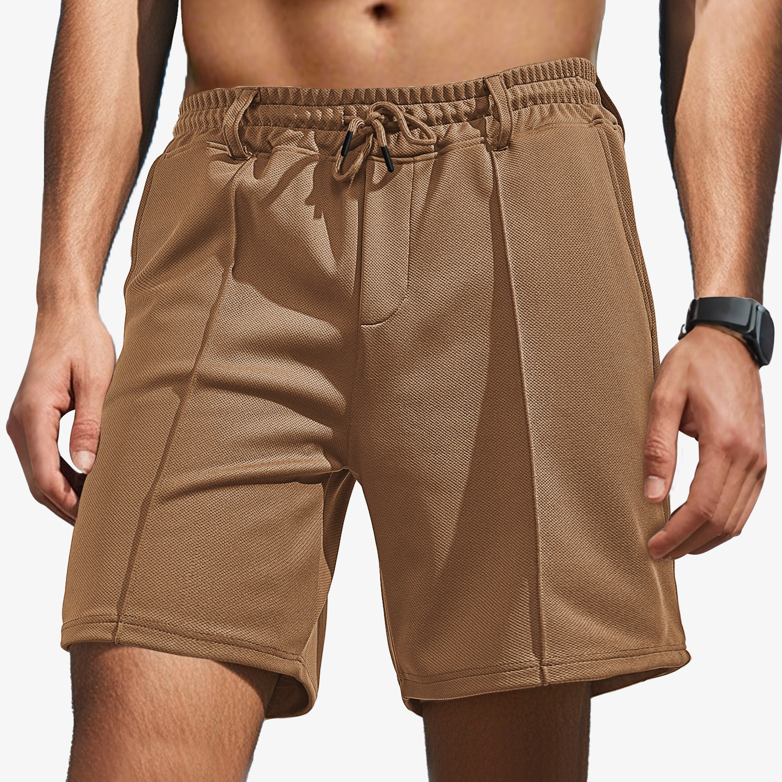 Ropa de hombre transfronteriza Europa y América de verano nuevo estilo de hombre deportivo relajado ocio tirado de piña pantalones cortos compuestos de playa