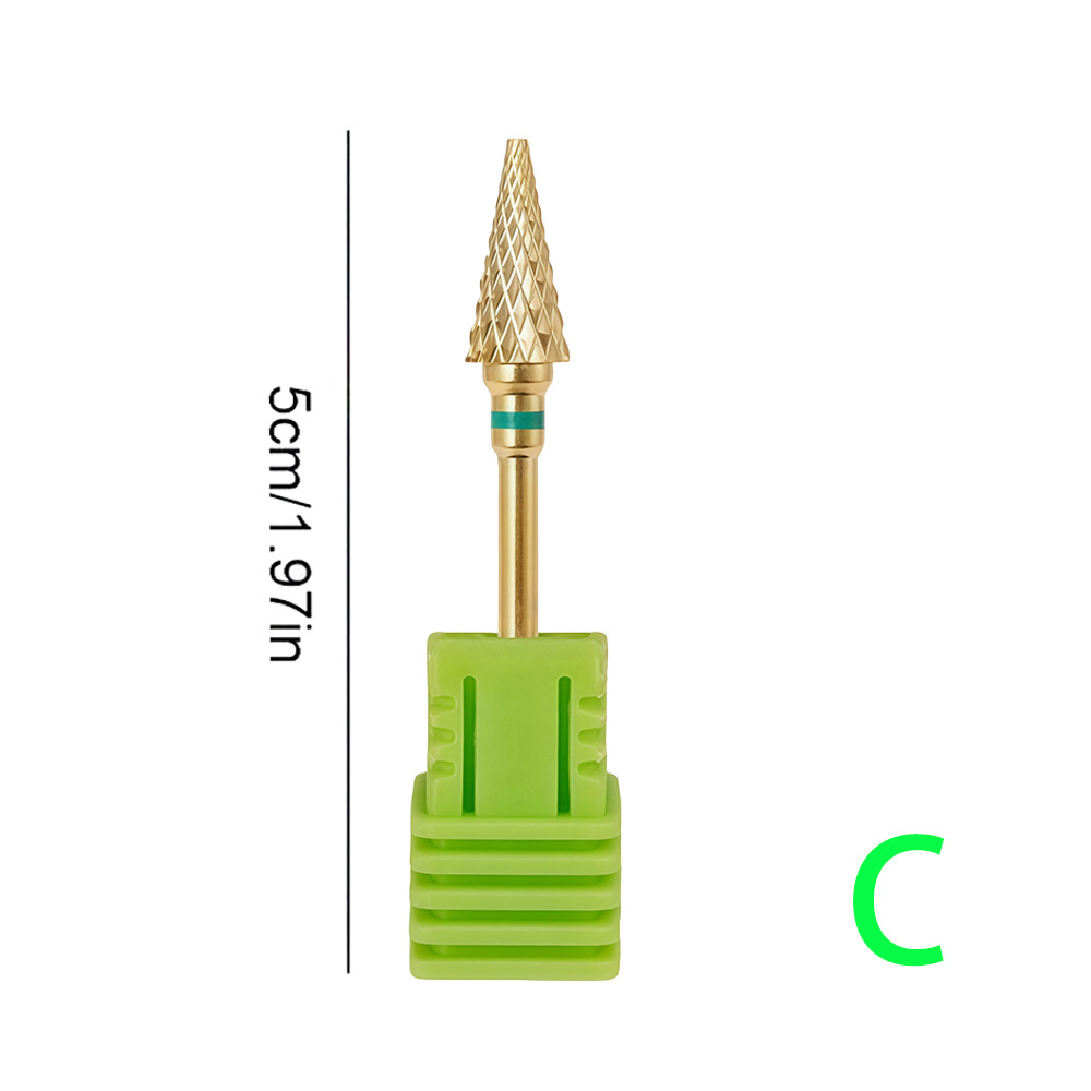 Cabezal de Pulido de Manicura 5 en 1 de Acero de Tungsteno para Remoción de Gel