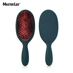 跨境氣墊梳子橡膠漆豬鬃毛假髮梳大號橢圓造型美發氣囊梳子批發