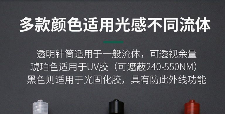 Transparent dispensing syringe, large-capacity American-style syringe adapter, thickened white syringe connector, dispensing machine accessories