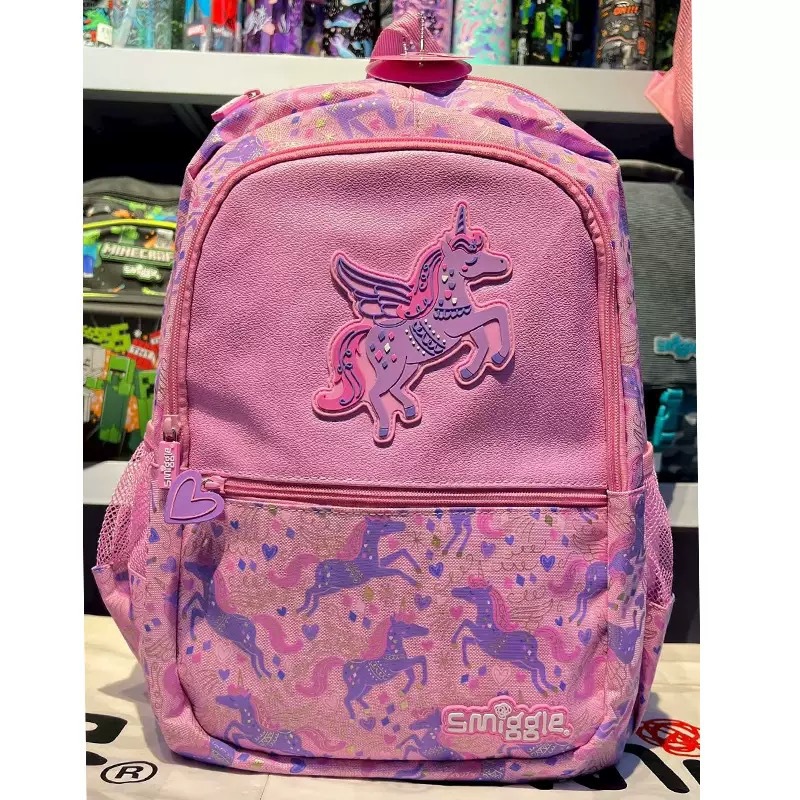 Australia Smiggle Unicornio de dibujos animados mochila de hombro para niños mochila de comidas para estudiantes primarios
