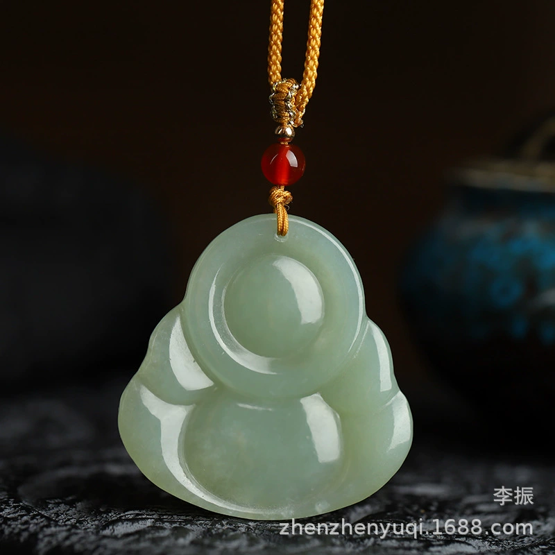 Pendant jade, Buddha, necklace