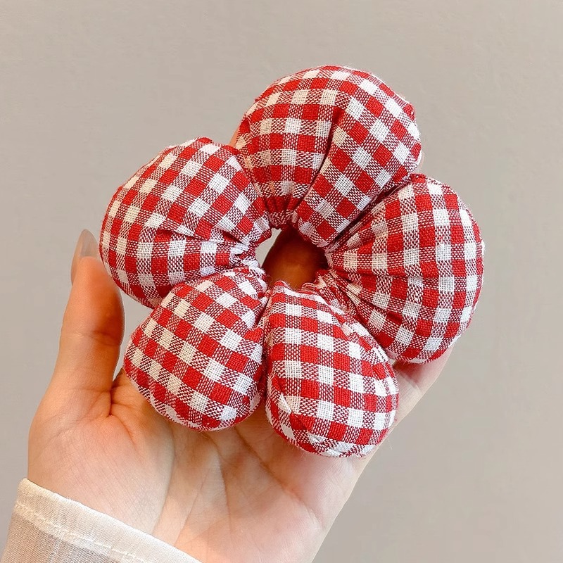 Colección de anillo de cabello lindo de intestino grande de verano de cola de caballo de cabeza de cuerda de flor de cabeza de niña universitaria estilo de alto valor de belleza joyería de cabello