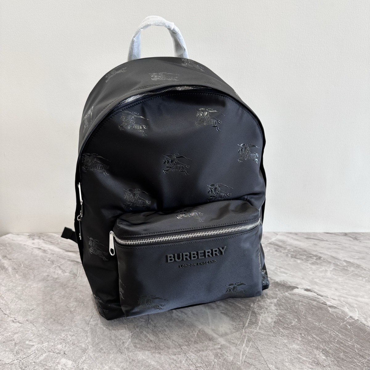 Universal nylon black capacious backpack for men and women