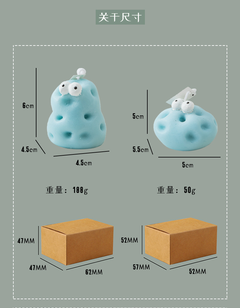 芝士兄弟香薰蜡烛伴手礼芝士蜡烛ins创意家居摆饰套装跨境蜡烛详情20