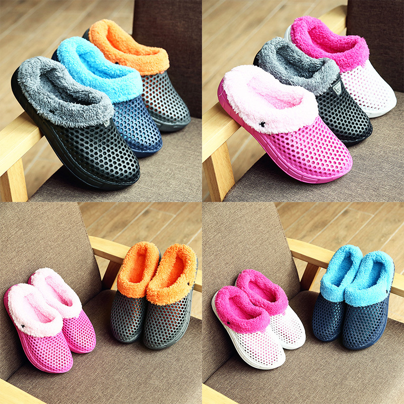 Women's Casual Solid Color Round Toe Plush Slippers display picture 7